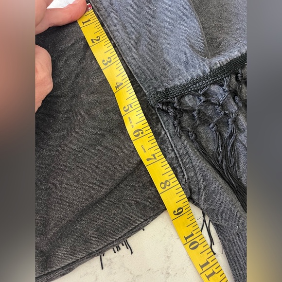 BLUE VELVET Washed out black HOWDY jean jacket S M L - Picture 7 of 8